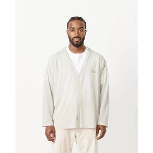 Needles Poly Mesh V-Neck Cardigan in Taupe Size M New